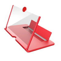 10/12 Inch HD Screen Magnifier Folding Mobile Phone Desktop Stand 3D Mobile Phone Screen Magnifying Glass Video Amplifier Stand