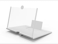 10/12 Inch HD Screen Magnifier Folding Mobile Phone Desktop Stand 3D Mobile Phone Screen Magnifying Glass Video Amplifier Stand